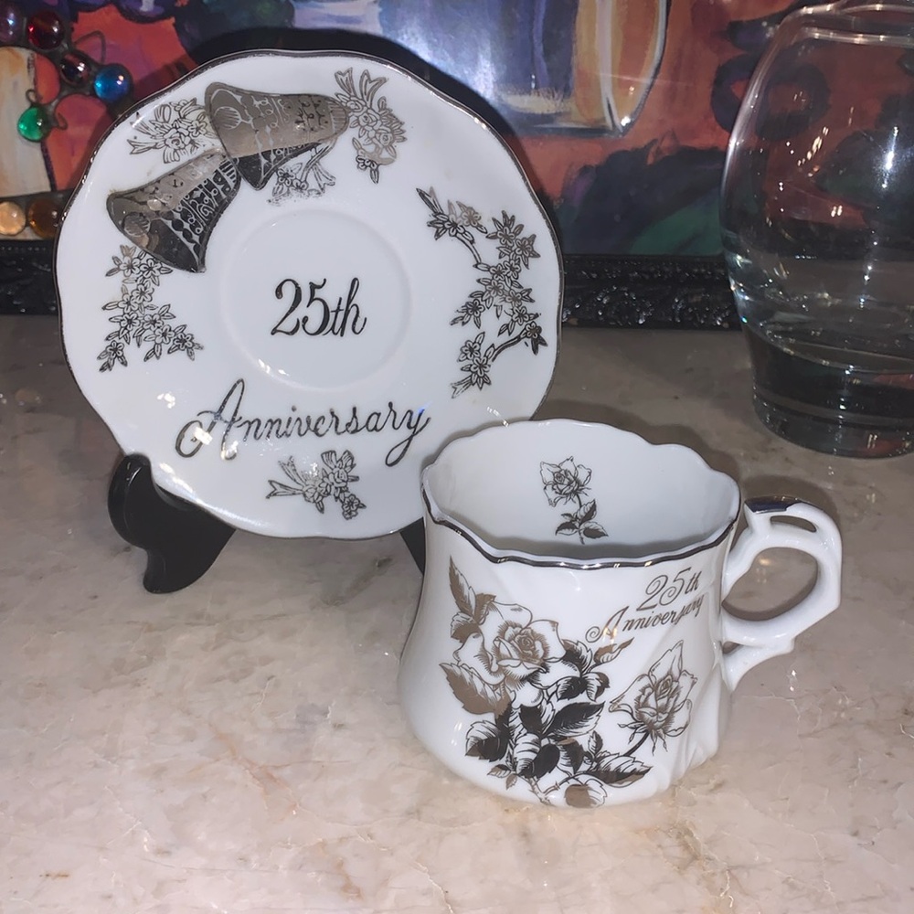 25th Anniversary cup/saucer